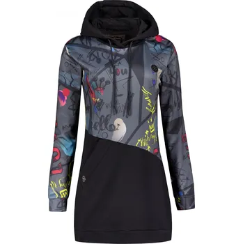 Dámská mikina Dámská mikina KIXMI VONITA TMAVĚ ŠEDÁ L