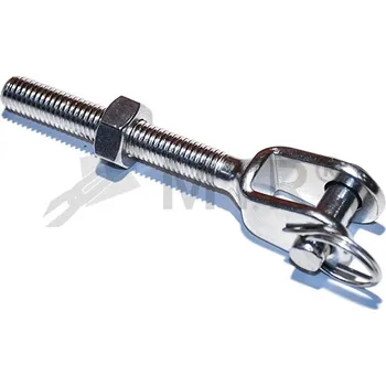 Šroub MTR Koncovka s vidlicí a metrickým závitem, nerez A4 Varianta: Koncovka s vidlicí a metrickým závitem, nerez A4 M6 nerez A4