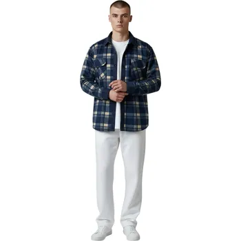 Pánská košile Dunaone Pánská flanelová košile SIMON Barva: Oříšková, Velikost: L