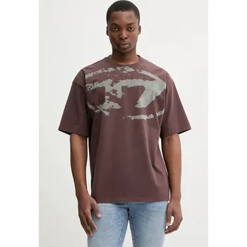 Pánská móda Bavlněné tričko Diesel T-BOXT-N14 A13049.0DQAU hnědá 88X, vel. XXL