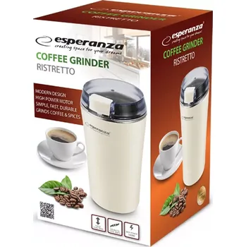 Mlýnek na kávu Elektrický mlýnek na kávu Esperanza Ristretto bílý