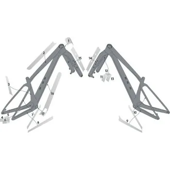 SYNCROS Frame Protection Kit Scale Carbon čirá matná