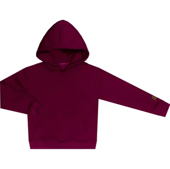 Dívčí mikina Mikina s kapucí zateplená - Borůvková Velikost: 128