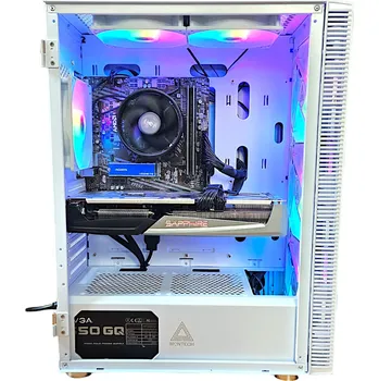 Stolní počítač BestComp Herní PC AMD Ryzen 5 (7600 / AM5 / RX 9060 XT 16GB / 16GB DDR5 / 1TB SSD / 550 W / WIN11) PC skříň: X3 White Montech