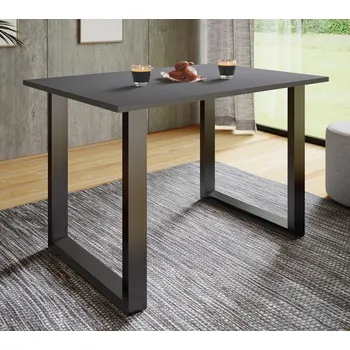 Jídelní stůl VCM Jídelní stůl Xona 110x80 U-nohy, antracit 487537