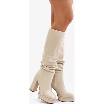 Dámské kozačky Kozačky na podpatku model 202603 Step in style 38