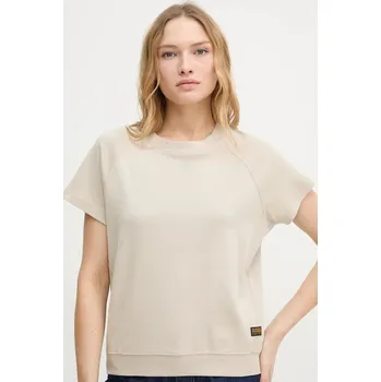 Bavlněné tričko G-Star D24512.C812 béžová 80X, vel. M