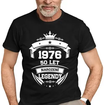 Žertovný předmět 1976 Narození legendy 50 let - pánské tričko s potiskem- Tričkový.cz