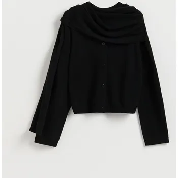 Dámský svetr Reserved - LADIES` SWEATER - černý - 642HO-99X - 642HO-99X-L