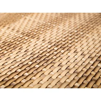 zahradní zástěna Oboustranná ratanová clona – Polyrattan mat RD tmavě zelená 1×3 m [3 m²]