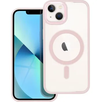 Náhradní kryt pro mobilní telefon Cover Color Edge Mag Cover kryt s MagSafe iPhone 13 růžové