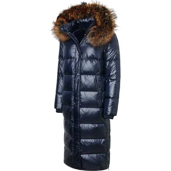 Tmavě modrá péřová bunda ROCKANDBLUE AIDEEN 118 cm 36