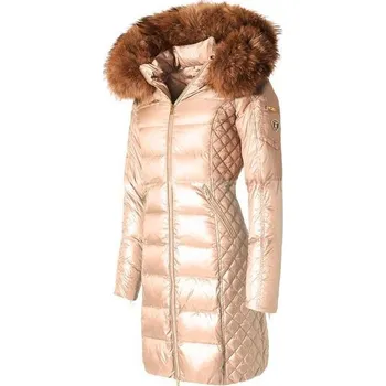 Luxusní béžová péřová bunda ROCKANDBLUE CIARA 90 cm 36