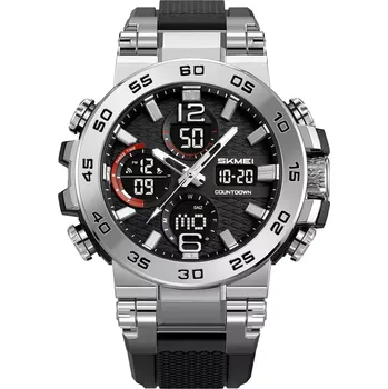 Hodinky Skmei 2499 pánské duální hodinky Megatron Stříbrné