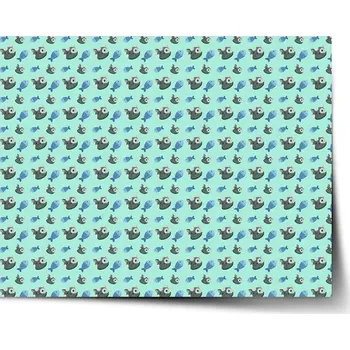 Plakát Sablio Plakát kočky a rybičky - 60x40 cm