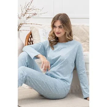 Pánské pyžamo DÁMSKÉ PYŽAMO MARTA 1646 Modrá L