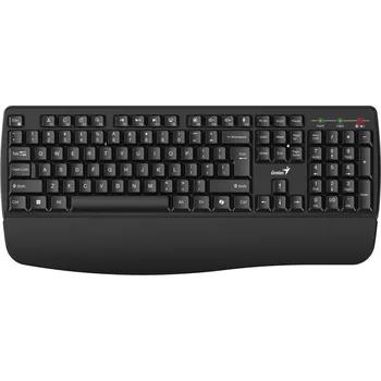 Klávesnice GENIUS KB-7123/ bezdrátová 2,4GHz/ ergo předložka/ Copilot/ mini receiver/ USB/ černá/ CZ+SK layout 31320007403