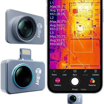 Termokamera InfiRay P2 Pro termokamera a termovize na mobil s makro čočkou, iOS
