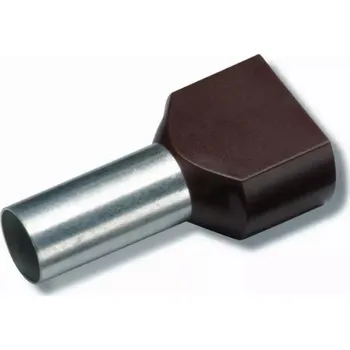 Kabelové oko Cimco 187728 Izolovaná dvojitá dutinka Cu 2 x 10/14 mm, hnědá (100 ks)