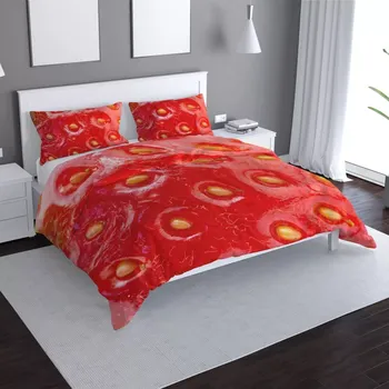 Povlečení Sablio Povlečení Detail jahody - 140x220 / 90x70