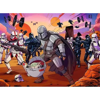 Ravensburger puzzle Star Wars: The Mandalorian – souboj, 300 dílků