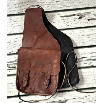 Jezdecké sedlo brašny na/za westernové sedlo Barva: hnědá2