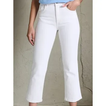 Sinsay - Rozšířené džíny s vysokým pasem - bílá - 787DB-00J - 787DB-00J-40