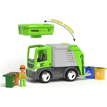 Figurka Efko MultiGO ECO City 2+1 - Igráček, popelářské auto, popelnice