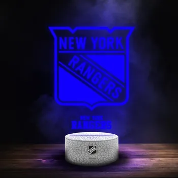 Lampička Great Branding Led Světlo New York Rangers NHL