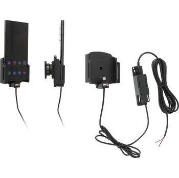 Brodit držák do auta na Samsung Galaxy S22 Ultra, v pouzdru, nastavitelný, se skrytým nabíjením