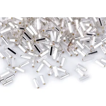 Rokajl Preciosa hladké tyčky 4,5 mm, střední, 78102 stříbrná