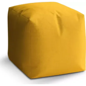 Taburet Sablio Taburet Cube Žlutooranžová: 40x40x40 cm