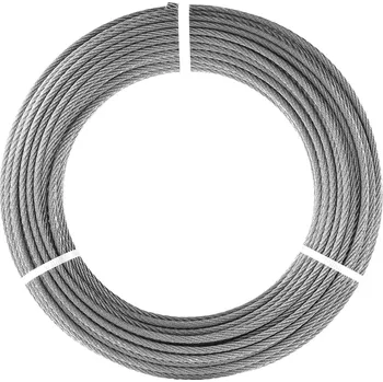 Lano Vevor Sada lana 1/8" 100 ft 316 nerez 7×7 1600 lbs 20 pouzder 10 oček