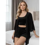 Dámský pyžamový set JANNYS VSB22 black , VELIKOST L/XL