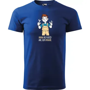 Pánské tričko Sablio Tričko s potiskem Ano, jsem opravář - modré L