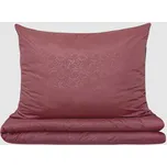 Povlečení DAMAŠEK mikro prodloužené LONKA vínové