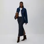 Reserved - Džínová midi sukně - tmavomodrá - 548GE-59J - 548GE-59J-XS