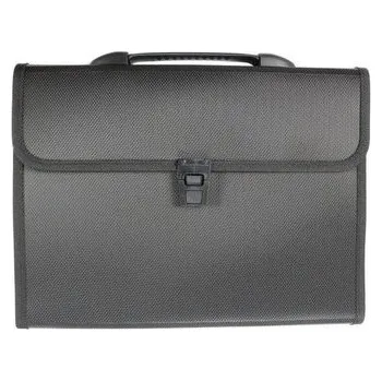 Set školních potřeb Teczka A4 z rączką 12 przegródek czarna