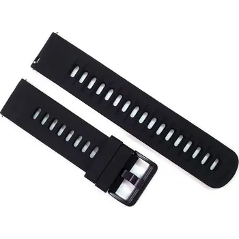 Příslušenství k chytrým hodinkám Mobilly Univerzální náhradní silikonový řemínek 20 mm, černá