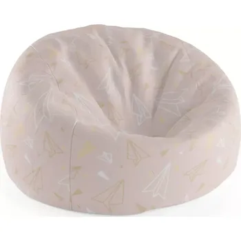 Sedací pytel Sablio Sedací vak Cocoon Papírové vlaštovky - 75 x 45 x 35 cm