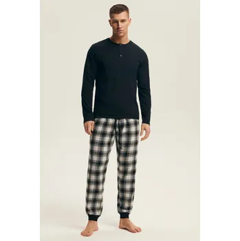 Pánské oblečení PÁNSKÉ PYŽAMO NOIR 43457 AW25 černá 2XL