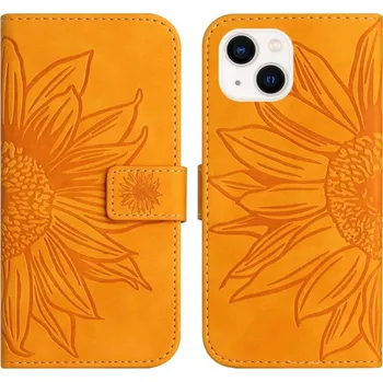Pouzdro na mobilní telefon VSECHNONAMOBIL 64624 ART SUN FLOWER Peněženkové pouzdro s řemínkem Apple iPhone 15 žluté