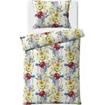 Povlečení JARNÍ SEN, barevné květiny, bavlna hladká, 140x200cm + 70x90cm