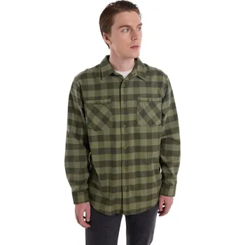 Pánská košile burton Pánská košile favorite flannel ls forest moss buffalo plaid