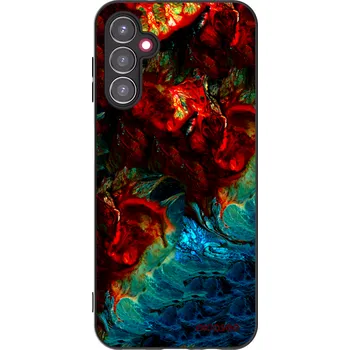 Pouzdro na mobilní telefon Picasee silikonový černý obal pro Samsung Galaxy A14 4G A145R - Universe