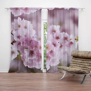 Závěs Sablio Závěs Rozkvetlý strom: 2ks 140x250cm