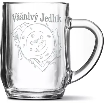 Sklenice Sablio Půllitr Vášnivý jedlík: 0,5