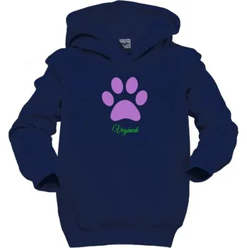 Pánská mikina Dětská mikina s kapucí s potiskem Vegánek dětské