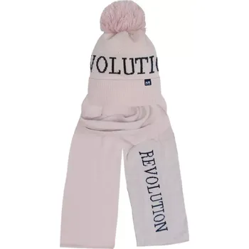 Dívčí tričko ČEPICE+ŠÁTEK 46-488 pudrově růžová 52-56