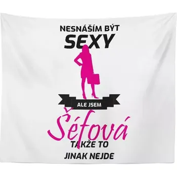 deka Sablio Deka Nesnáším být sexy, ale jsem šéfová: 150x120 cm